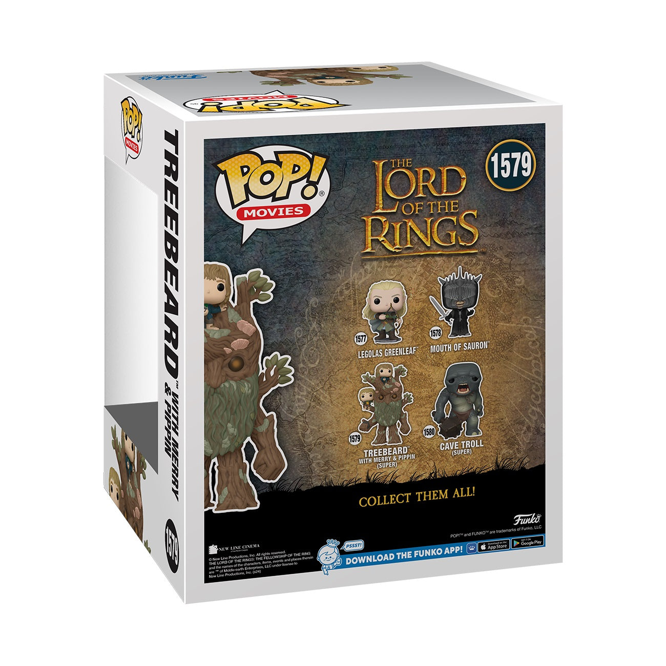 Funko Pop! Super: The Lord of the Rings - Treebeard with Merry and Pippin 6" Super Sized Pop!