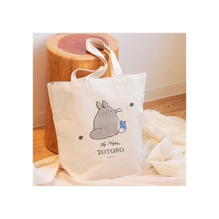 Mon Voisin Totoro - Tote bag brodé Totoro s'en va