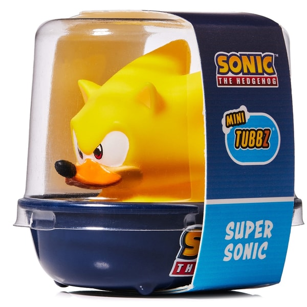 Numskull - Mini TUBBZ Canard de bain - Sonic le Hérisson - Super Sonic (Édition baignoire)