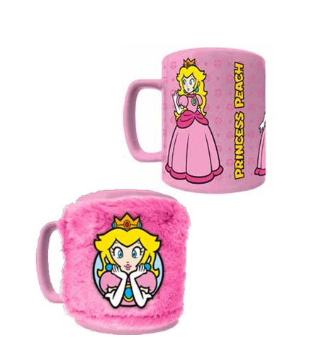 Super Mario - Fuzzy Mug "Princesse Peach" 440ml