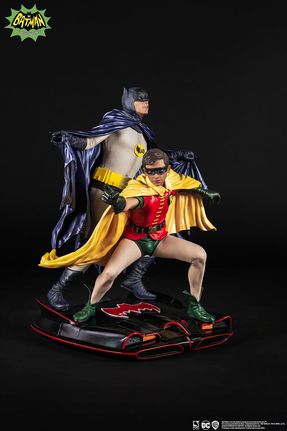 PureArts - 1:8 Scale Statues - Batman '66 - Batman et Robin Statue 23cm