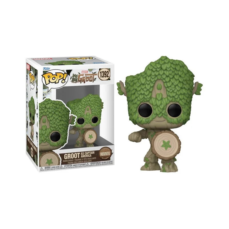 Funko Pop! Marvel: We Are Groot - Groot as Captain America