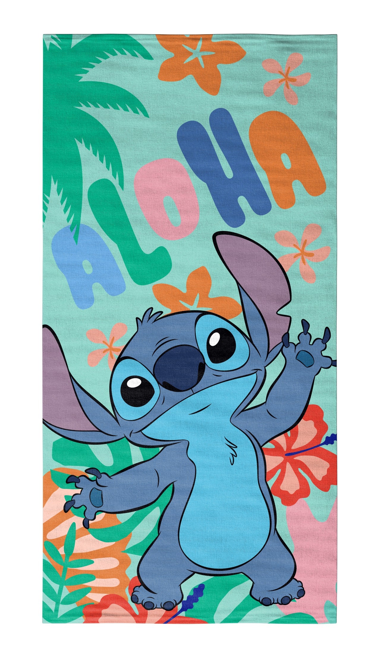 Disney - Lilo et Stitch - Serviette de plage en microfibre "Aloha Stitch" (140x70cm)