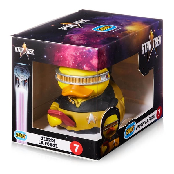 Best of TUBBZ Boîte Canard de bain - Star Trek - Geordi La Forge - 9cm