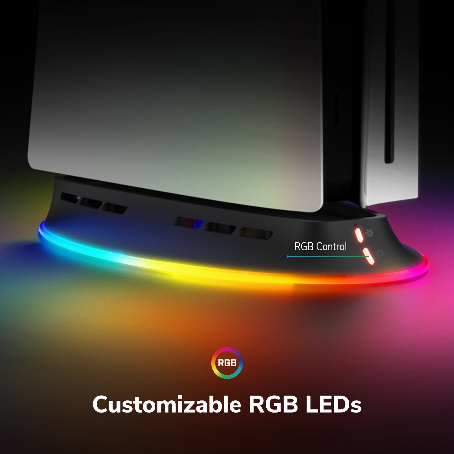 EgoGear - SCH30 - Base de refroidissement RGB LED pour PS5/PS5 SLIM