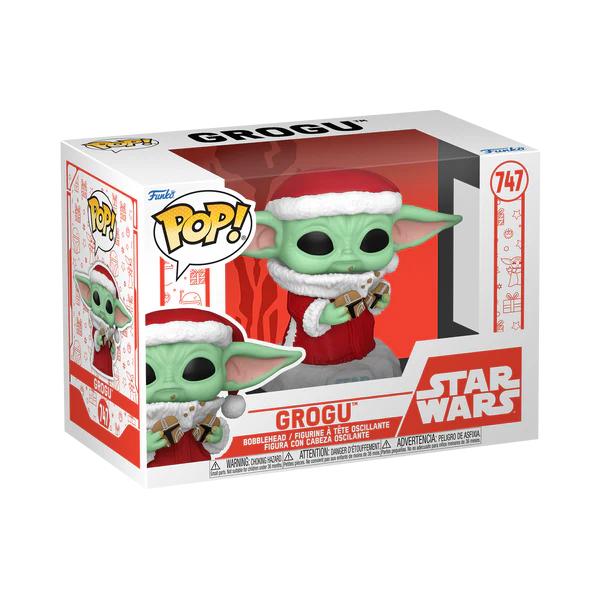 Funko Pop! Star Wars: The Mandalorian Holiday - Grogu (with Cookie)