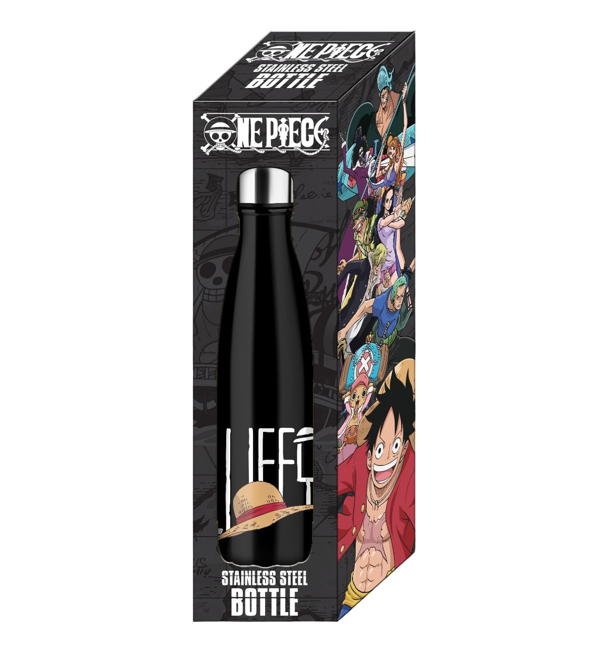 One Piece - Bouteille d'eau en acier inoxydable l'équipage du Chapeau de Paille - 500ml