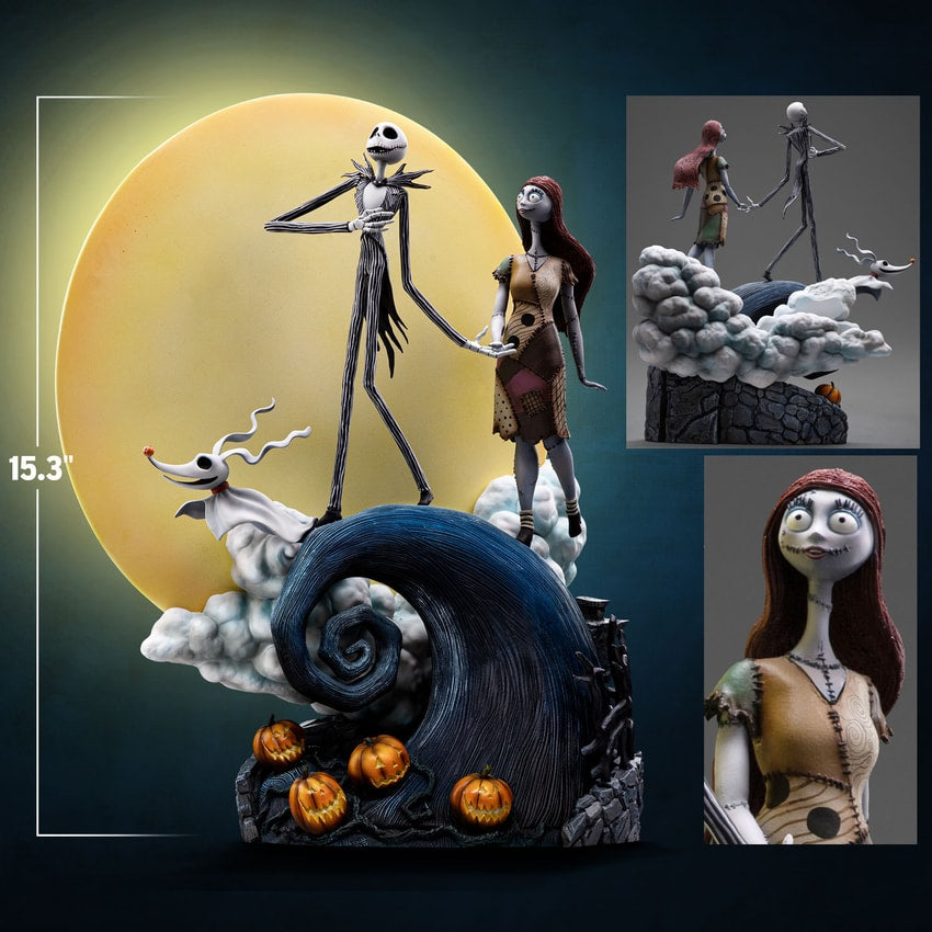 Iron Studios - Deluxe Art Scale 1/10 - Disney - L'Étrange Noël de monsieur Jack - Jack et Sally Statue 39cm