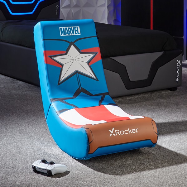 X Rocker - Siège de jeu Video Rocker Icon Marvel officiel Captain America