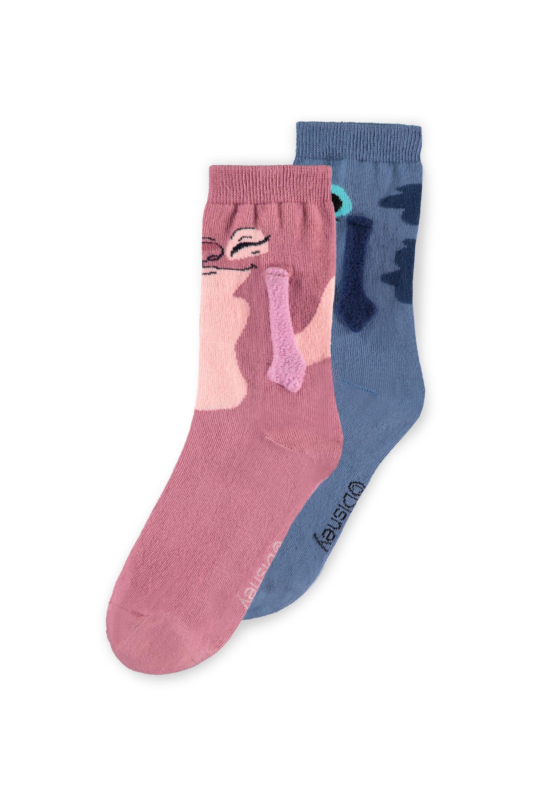 Disney - Lilo et Stitch - Paire de chaussettes "Stitch et Angel" (Taille 35/38)