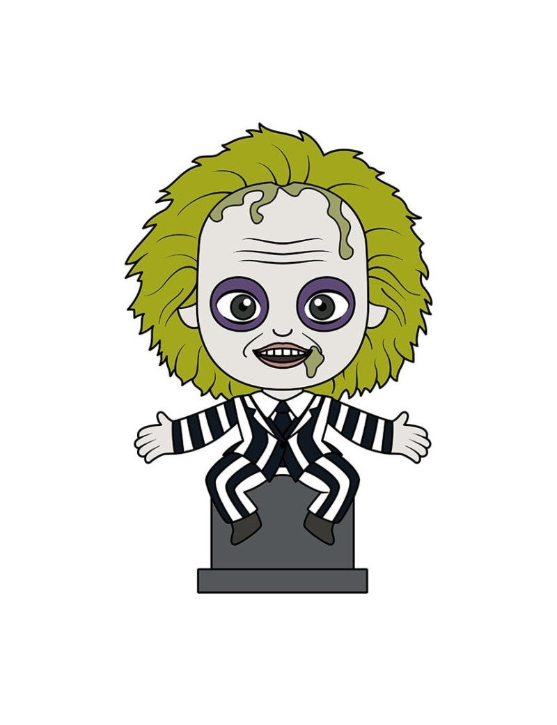 Beetlejuice - Beetlejuice assis sur une pierre tombale Aimant 3D