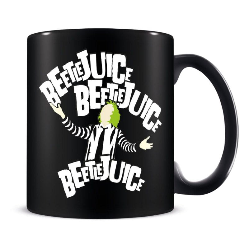 Beetlejuice - Coffret cadeau avec tasse 315ml et paire de chaussette EU 41-45 "Beetlejuice Beetlejuice Beetlejuice"