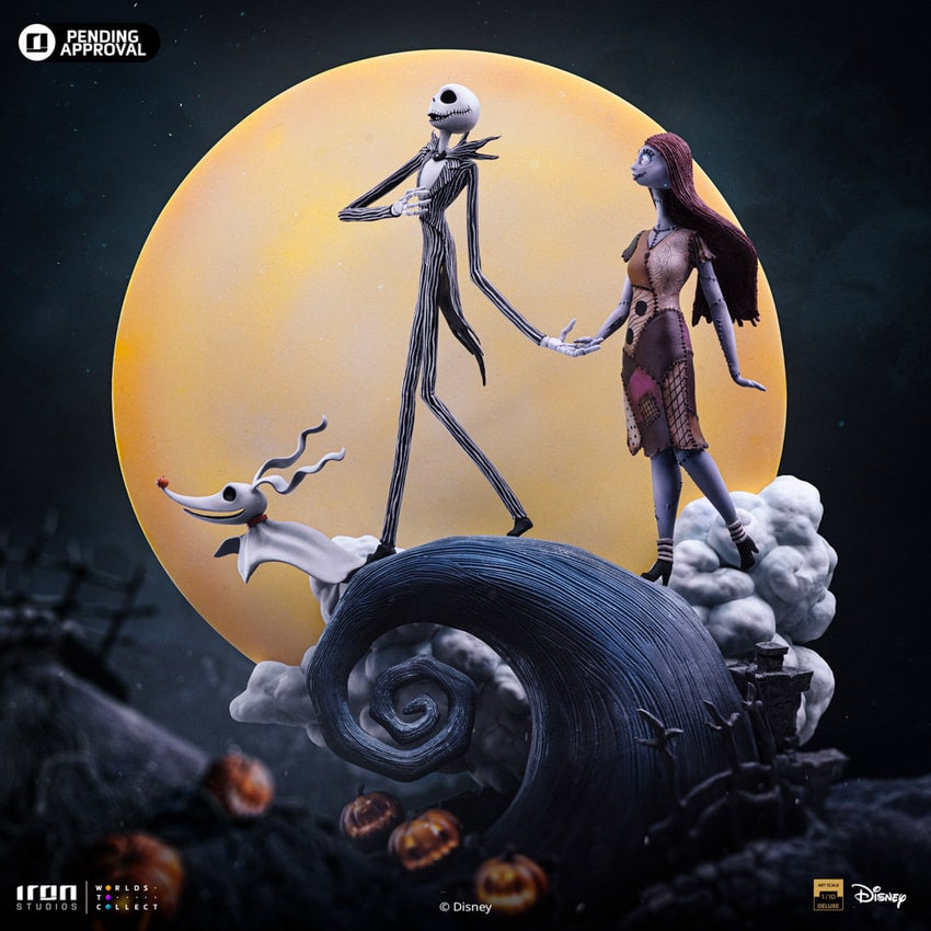 Iron Studios - Deluxe Art Scale 1/10 - Disney - L'Étrange Noël de monsieur Jack - Jack et Sally Statue 39cm