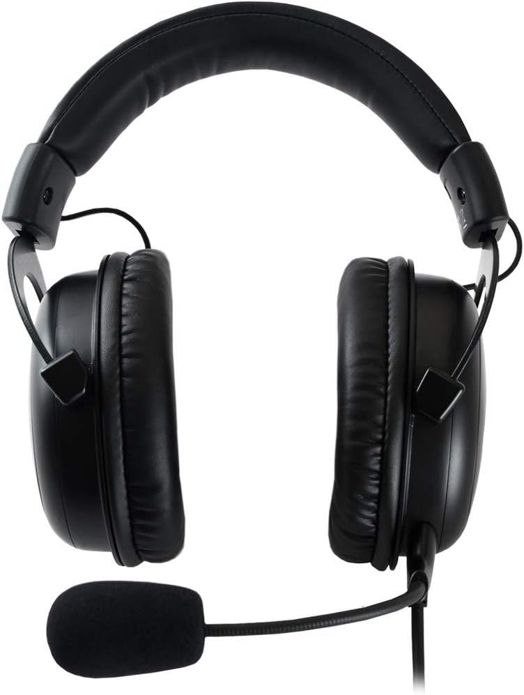 QPAD - QH-95 High End Stereo and 7.1 USB Gaming Headset, Closed Ear, Noise Cancelling detachable Microphone, Multiplatform