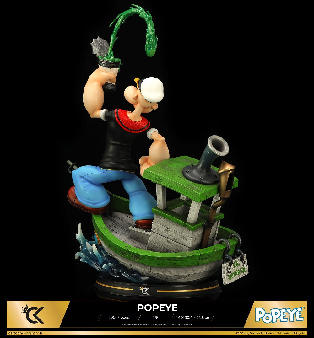 Cartoon Kingdom - 1:6 Statues - Popeye "Spinash Version" Statue 44cm