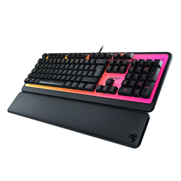 Roccat - Clavier de jeu à membrane Magma avec éclairage RGB - Disposition Qwertz allemande