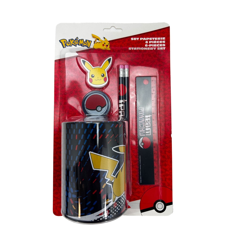 Pokémon - Set papeterie 6 pièces