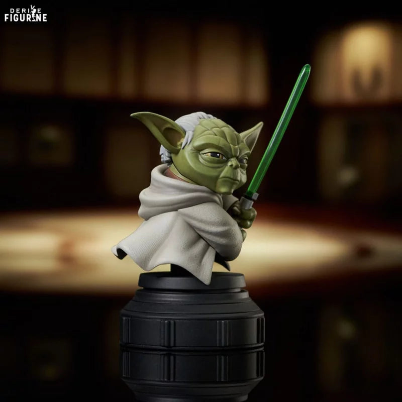 Diamond Select Toys - Star Wars Clone Wars Animated - Yoda Mini-Bust 1/7 13cm