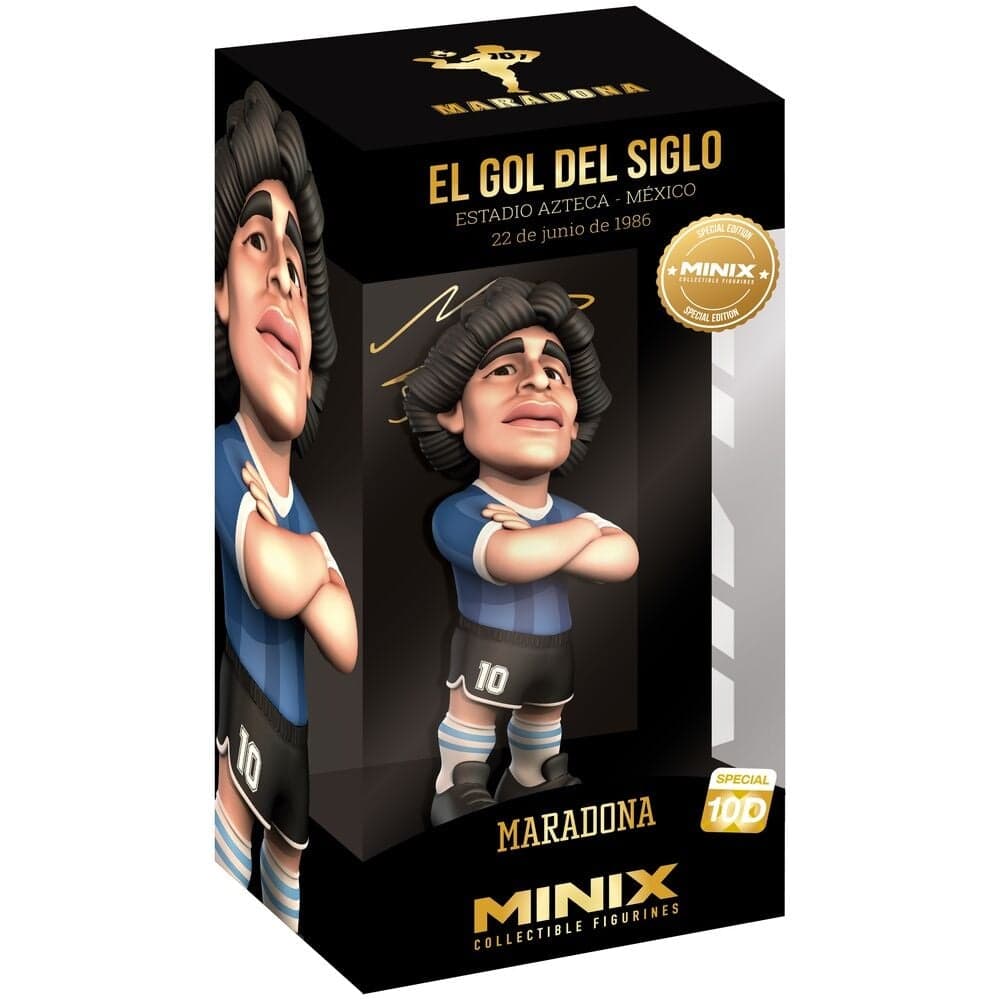 Minix - Football Special #100 - Century Gold - Maradona Statue 12cm