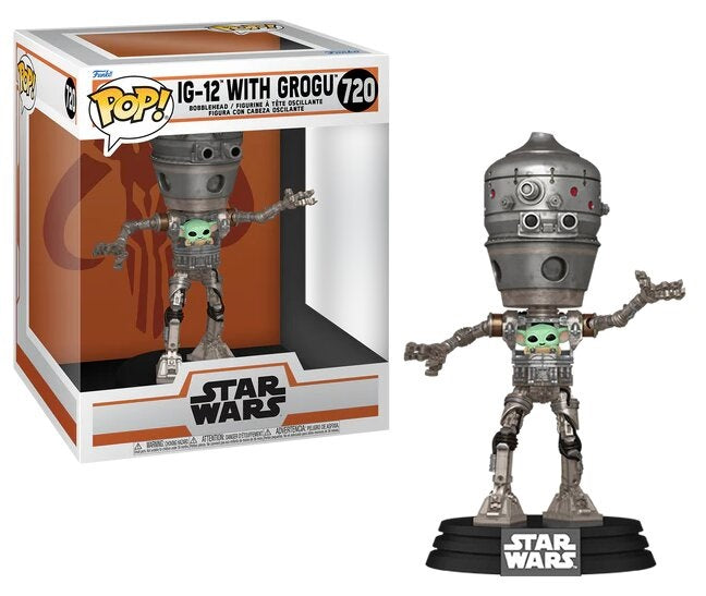 Funko Pop! Deluxe: Star Wars: The Mandalorian - IG-12 with Grogu