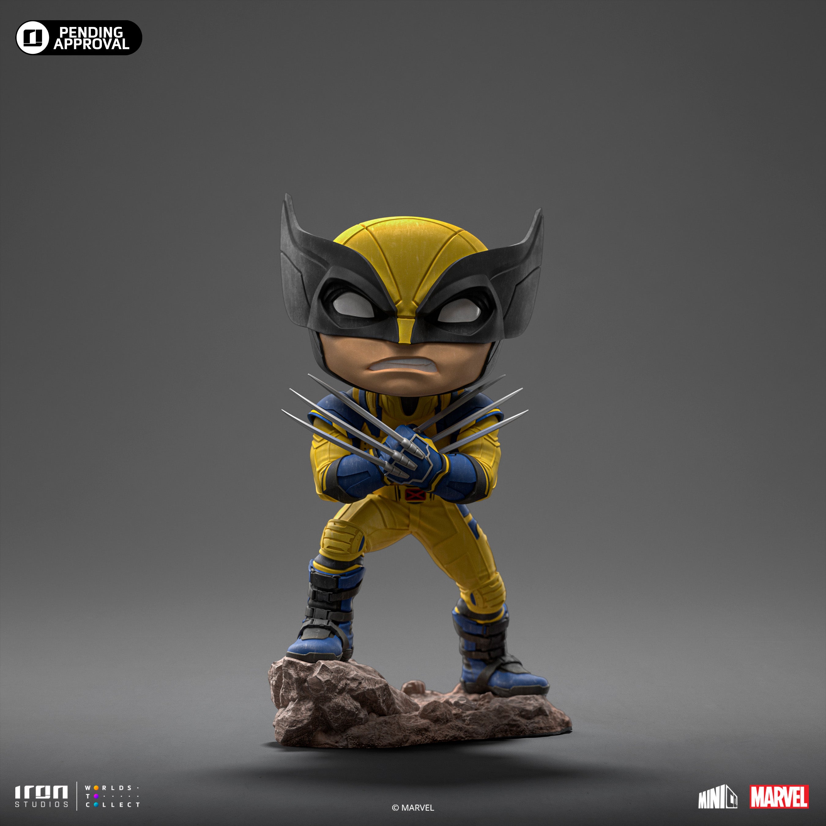 Iron Studios - MiniCo - Deadpool & Wolverine - Deadpool, Wolverine and Headpool Statue 14cm