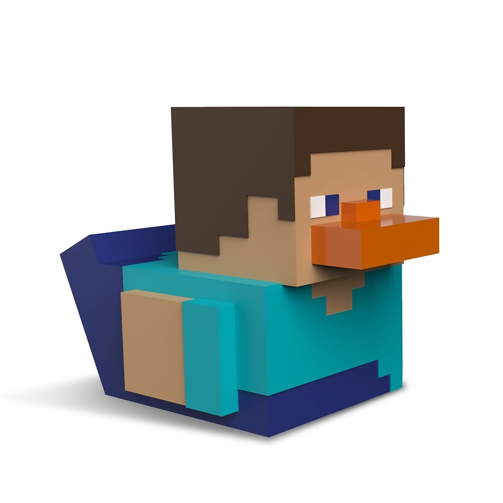 Numskull - TUBBZ Canard de bain - Minecraft - Steve (Première Édition) - 9cm