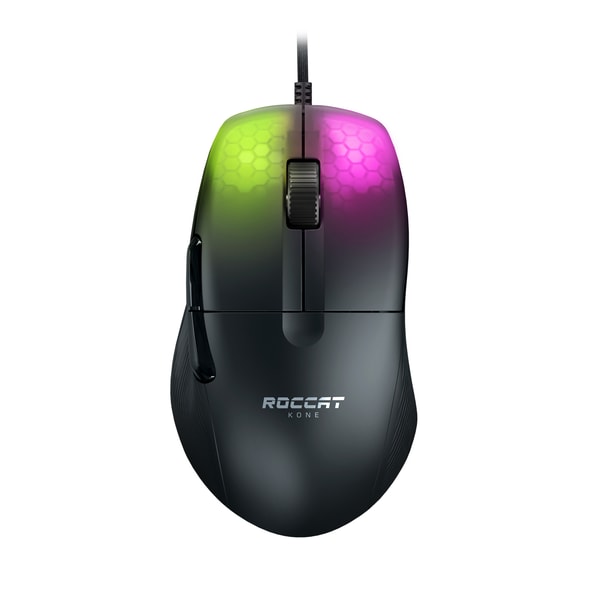 Roccat - Souris de jeu optique RGB hyperlégère, ergonomique et ultraperformante Kone Pro Noire