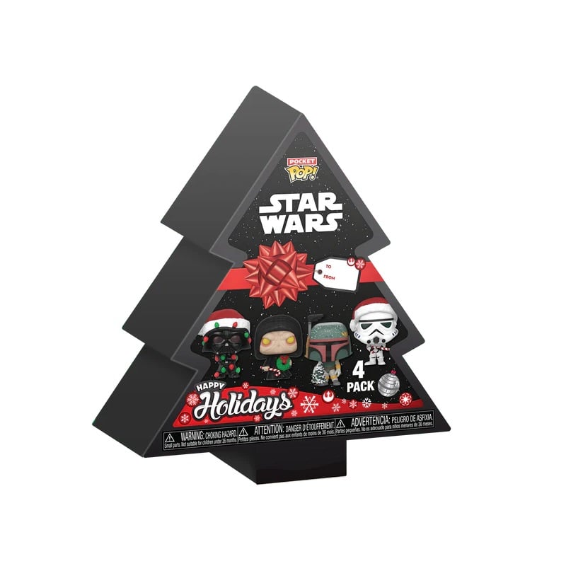 Funko Pocket Pop! 4-Pack: Star Wars - Happy Holiday Tree Box