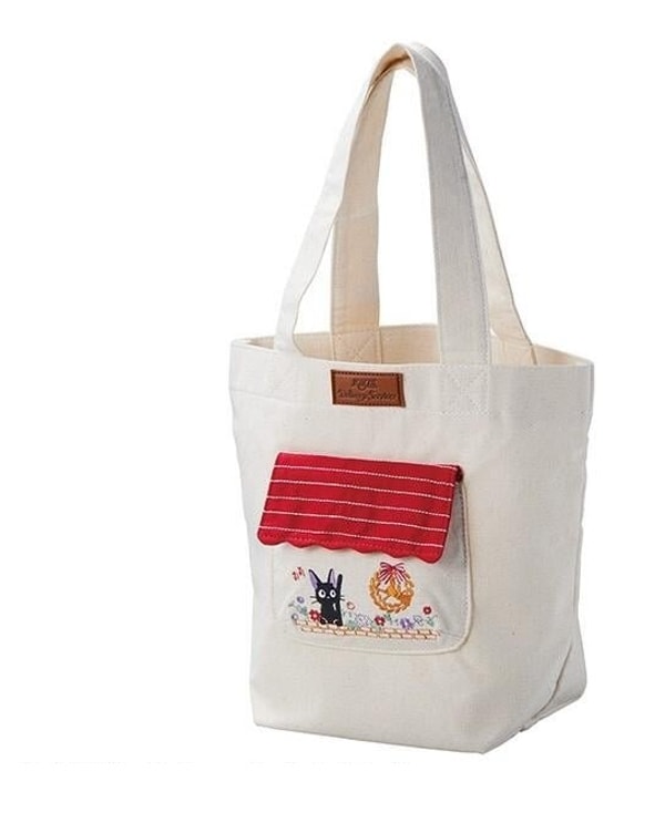 Ghibli - Kiki la petite sorcière - Tote Bag Jiji au Milieu des Fleurs