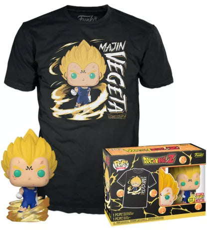 Funko Pop! & Tee: Dragon Ball Z: Majin Vegeta (Glow in the Dark) - M