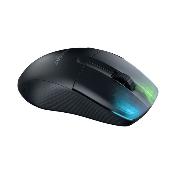 Roccat - Souris de jeu sans-fil optique RGB hyperlégère, ergonomique et ultraperformante Kone Pro Air Noire