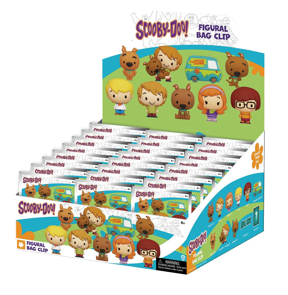 Scooby-Doo - Assortiment en blind box de figurines de sac de collection en mousse (Série 1) (24 pcs)