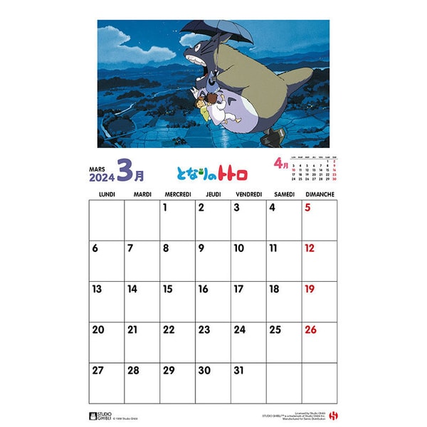 Ghibli - Mon Voisin Totoro - Calendrier Spécial Totoro 2024