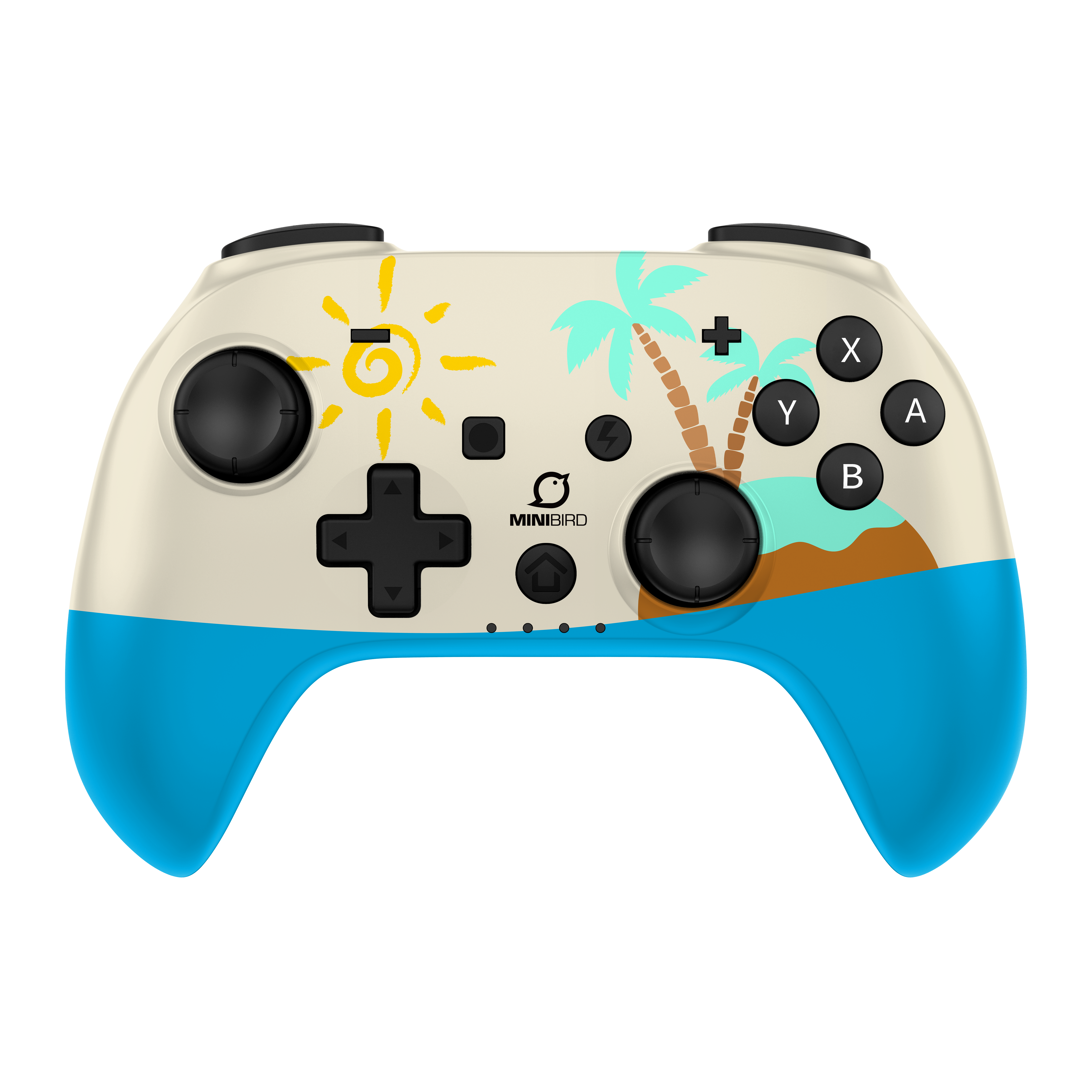 Minibird Pop Top - Manette sans fil Bluetooth "The Island" pour Nintendo Switch et Switch OLED