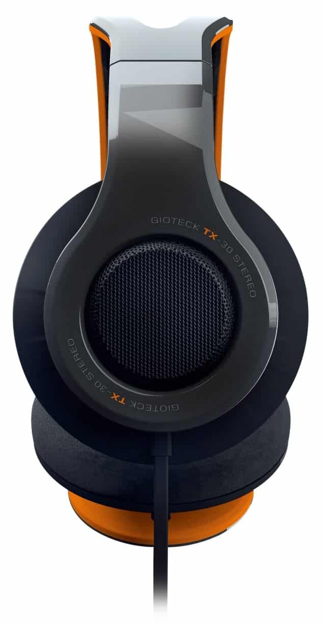 Gioteck - Casque de jeu stéréo filaire TX-30 Orange pour Xbox One, PS4 et PC