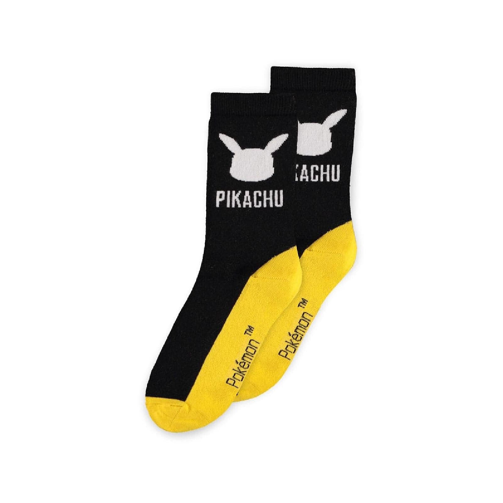 Pokémon - Pack de 3 paires de chaussettes pour homme Pikachu (Taille 43-46)