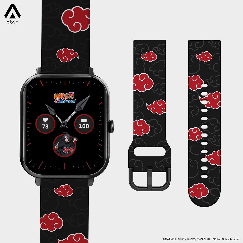 Abyx Fit - Bracelet universel Naruto Shippuden - Akatsuki 20mm pour montre connectée