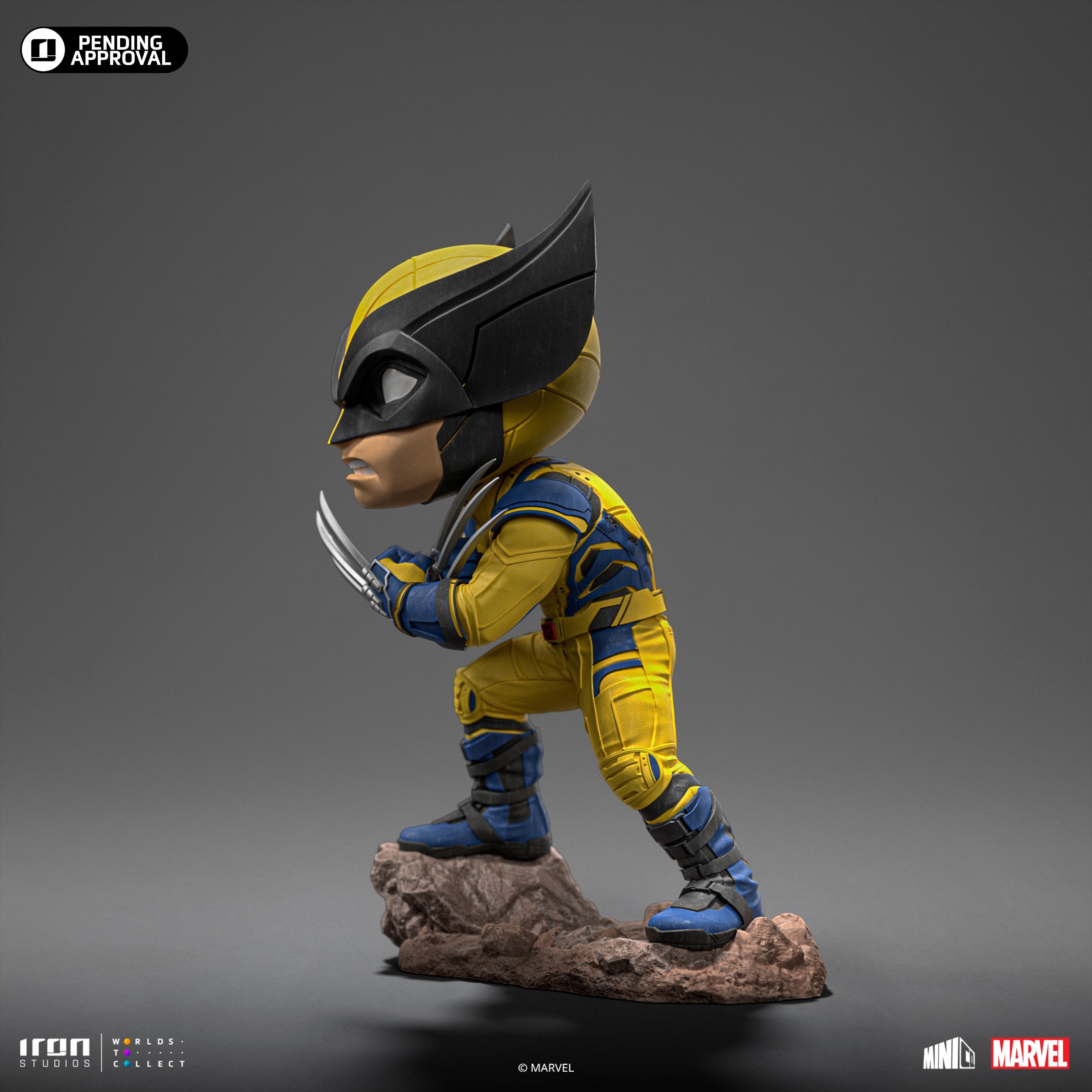 Iron Studios - MiniCo - Deadpool & Wolverine - Deadpool, Wolverine and Headpool Statue 14cm