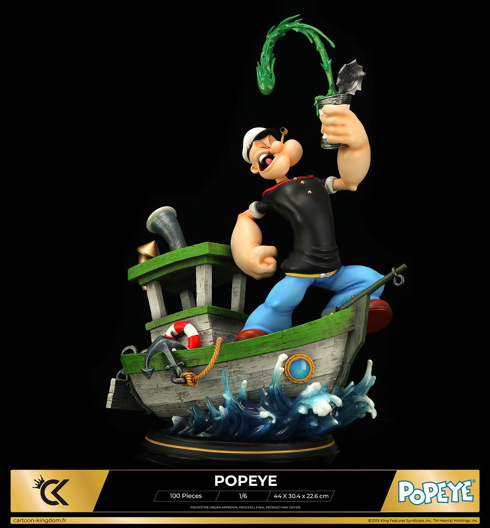 Cartoon Kingdom - 1:6 Statues - Popeye "Spinash Version" Statue 44cm