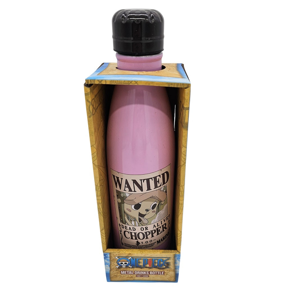 One Piece - Bouteille d'eau en métal "Wanted Chopper" 540ml