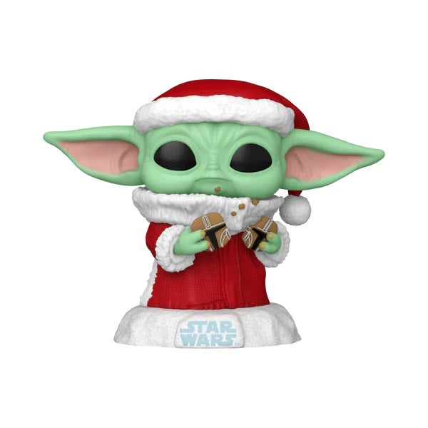 Funko Pop! Star Wars: The Mandalorian Holiday - Grogu (with Cookie)