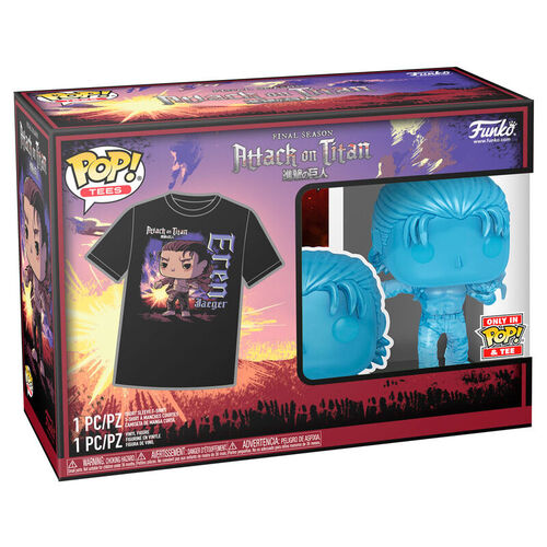 Funko Pop! & Tee: Attack on Titan - Eren (with Marks) - M