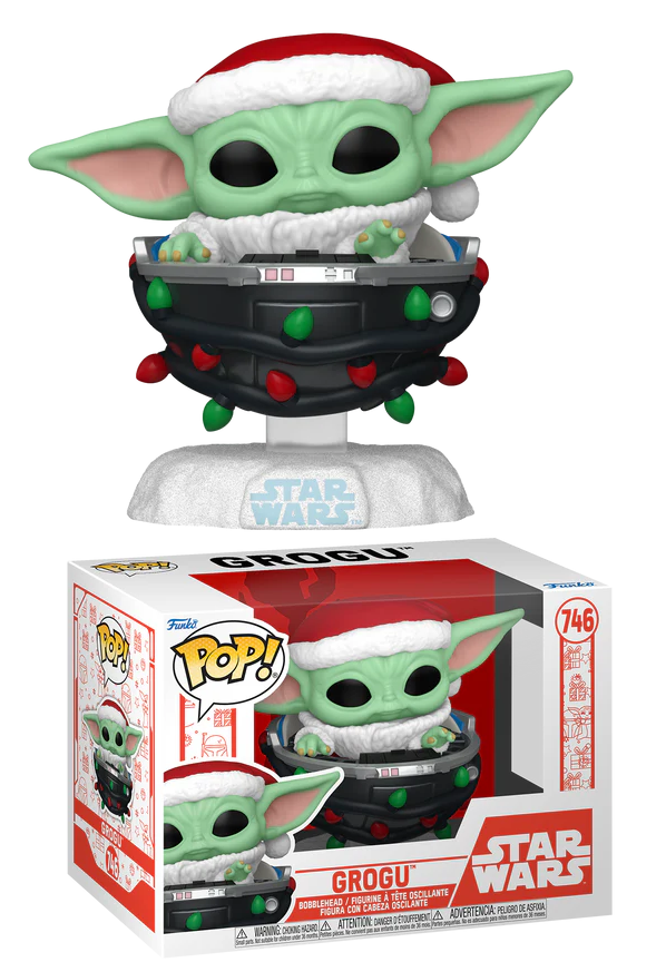 Funko Pop! Star Wars: The Mandalorian Holiday - Grogu (Pram)