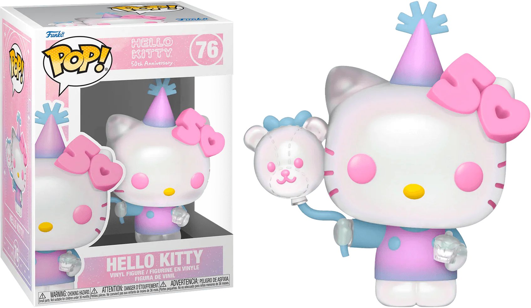 Funko Pop! Sanrio: Hello Kitty 50th Anniversary - Hello Kitty (with Balloons)