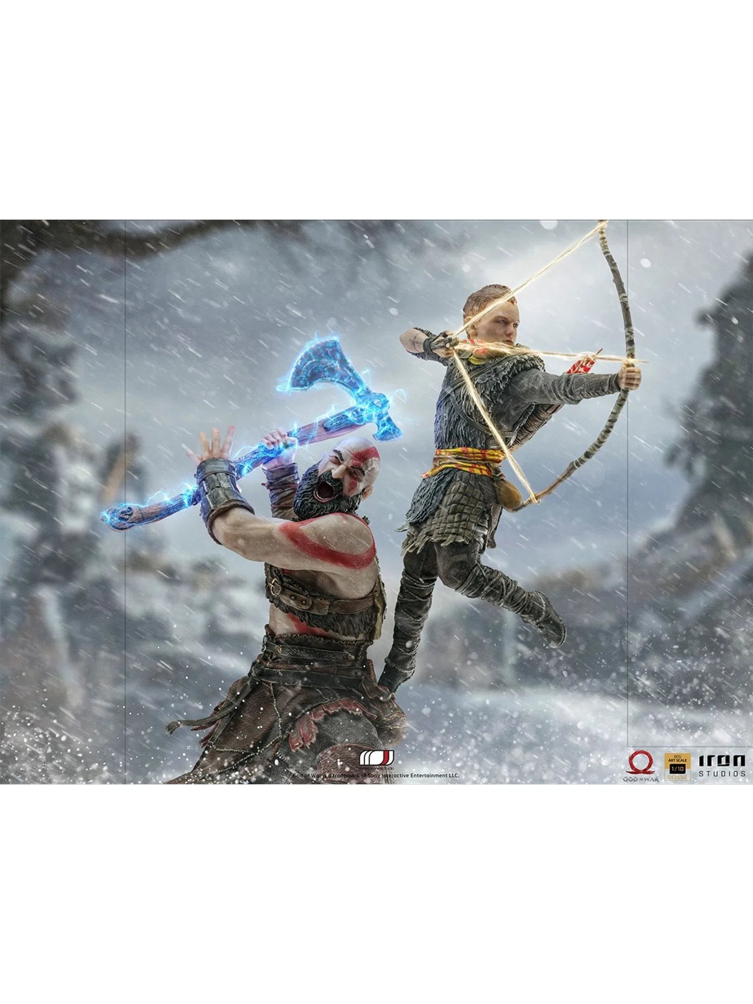 Iron Studios - BDS Arts Scale 1/10 - God of War - Kratos and Atreus Statue 34cm