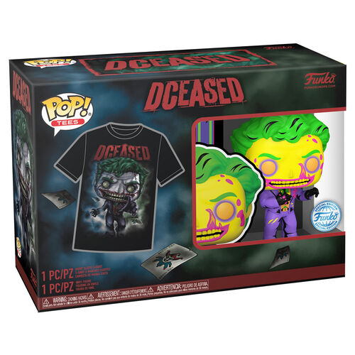 Funko Pop! & Tee: Dceased - The Joker (Blacklight) - L