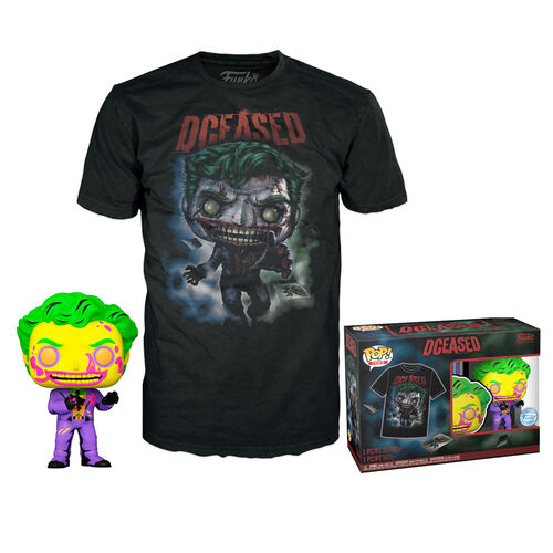 Funko Pop! & Tee: Dceased - The Joker (Blacklight) - L