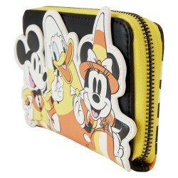 Loungefly: Disney - Mickey and Friends Candy Corn Zip Around Wallet