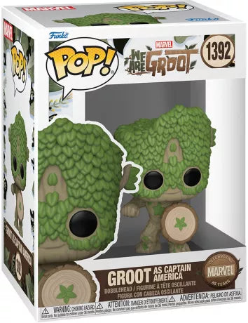 Funko Pop! Marvel: We Are Groot - Groot as Captain America