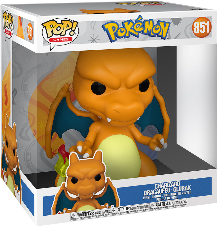 Funko Pop! Jumbo: Pokémon - Dracaufeu 10" Super Sized Pop!